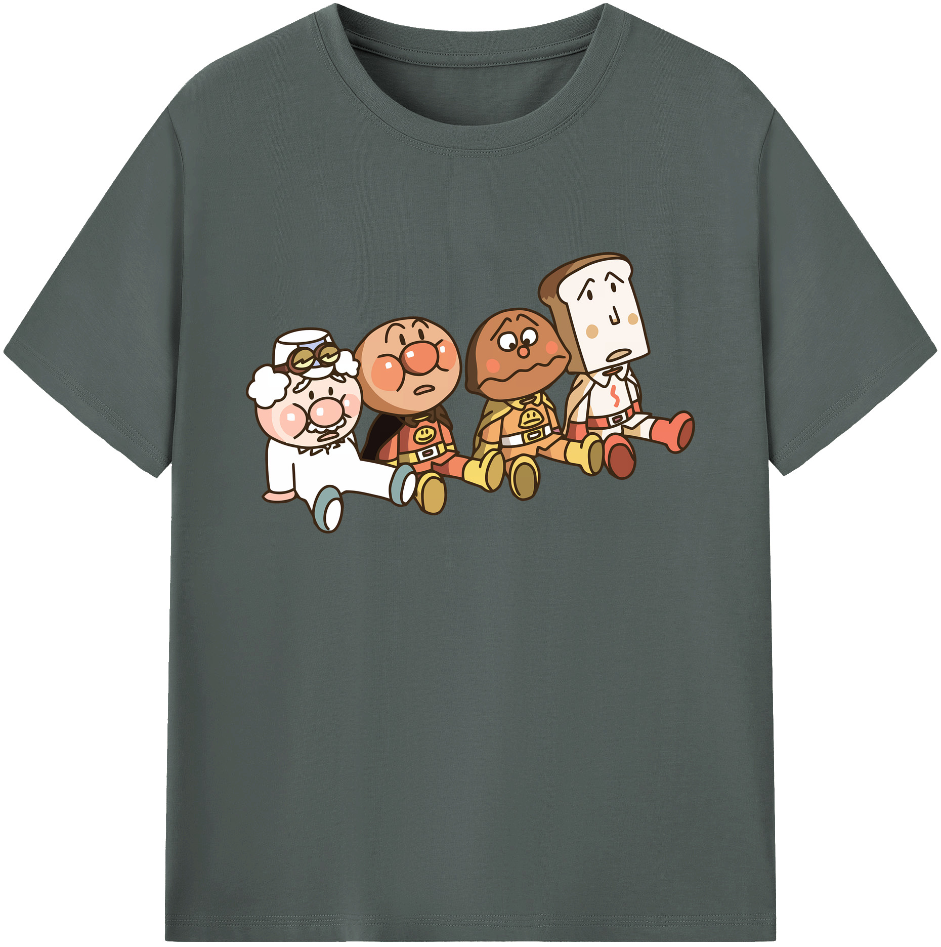 （画像用） アンパンマン Anpanman 綿100％ メンズ半袖Tシャツ｜肌触りやわらか＆通気性